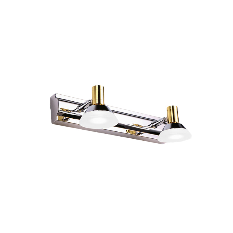 DecorBites™ Modern Stainless Steel Wall Light with Acrylic Cone Shade - 2/3 Lights - Warm/White Lighting