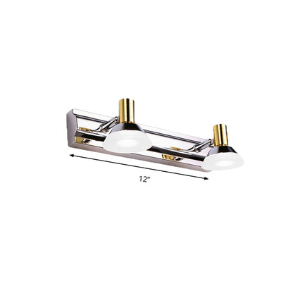 DecorBites™ Modern Stainless Steel Wall Light with Acrylic Cone Shade - 2/3 Lights - Warm/White Lighting