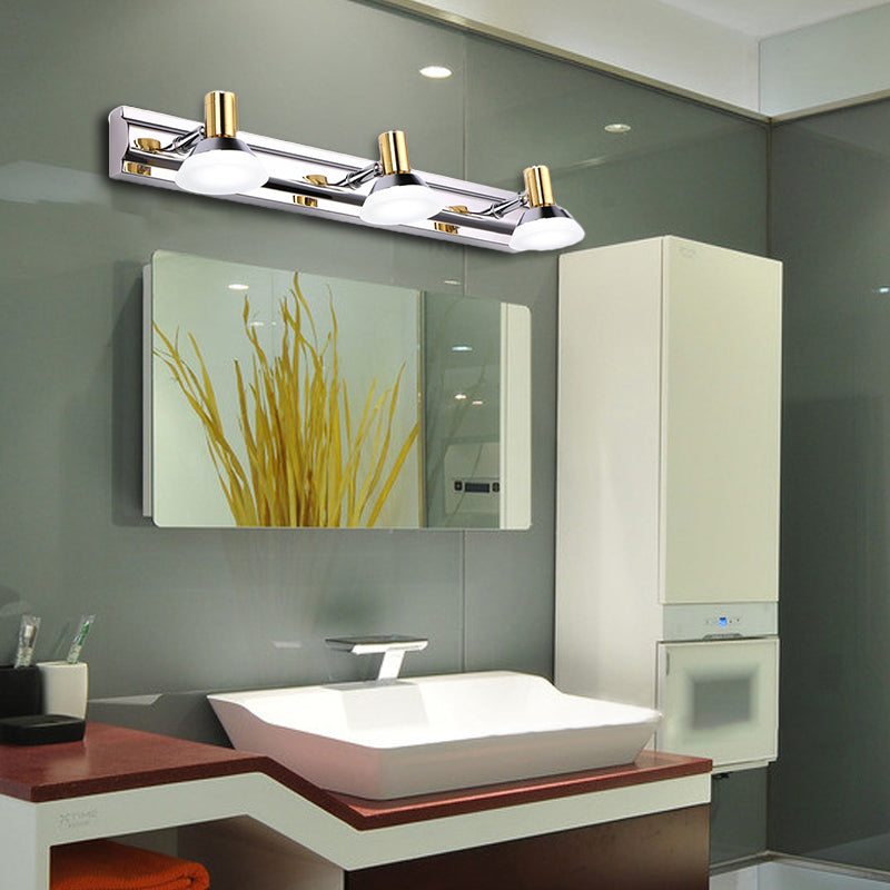 DecorBites™ Modern Stainless Steel Wall Light with Acrylic Cone Shade - 2/3 Lights - Warm/White Lighting