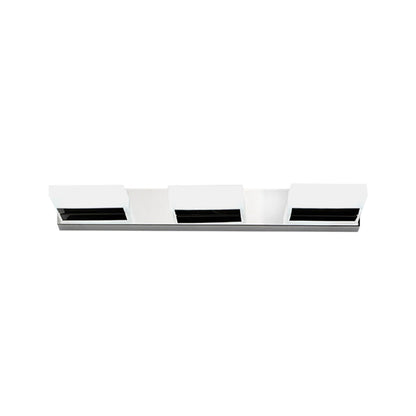 DecorBites™ Chrome Wall Sconce with Brick Acrylic Shade for Bathroom Vanity - Choose from 2/3/5 Warm White Lights