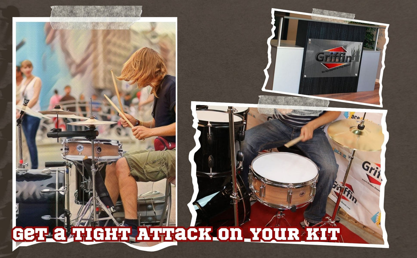 Piccolo Snare Drum 13" x 3.5" by GRIFFIN | 100% Poplar Shell with Oak Wood Finish & Coated Drum Head | Professional Marching Drummers Deluxe Percussion Instrument with Bright Tone & Brilliant Attack