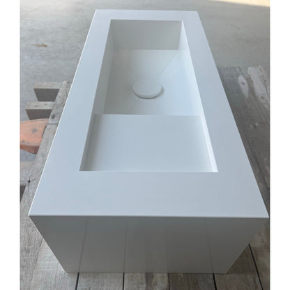 HANDCRAFTED WHITE QUARTZ SINK (QU-052)