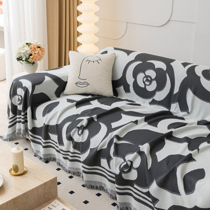 Chenille Sofa Cover Blanket, Couch Cover Blanket Throws for Couches Living Room Furniture Throw Covers