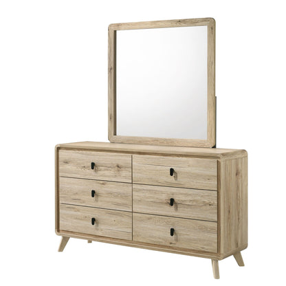 Dresser, 6 Drawers Storage - Beige