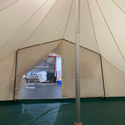 [13X19FT] Extra Large Heavy-Duty Outdoor Four Seasons Glamping Canvas Bell Yurt Tent (SAK45688)