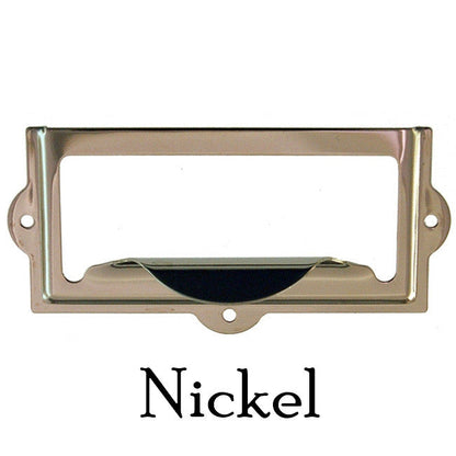 File Cabinet Card Holder Pull
