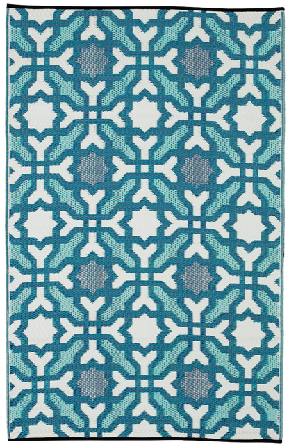 Seville - Multicolor Blue Outdoor Rug for Patio FINAL SALE