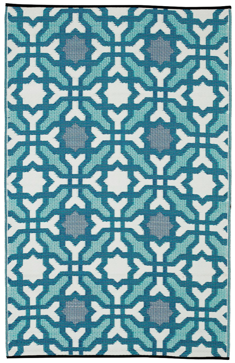 Seville - Multicolor Blue Outdoor Rug for Patio