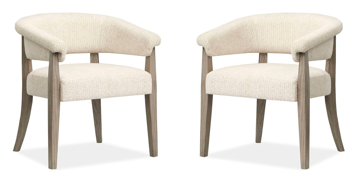Braelyn - Upholstered Host Chair (Set of 2) - Dorian Gray