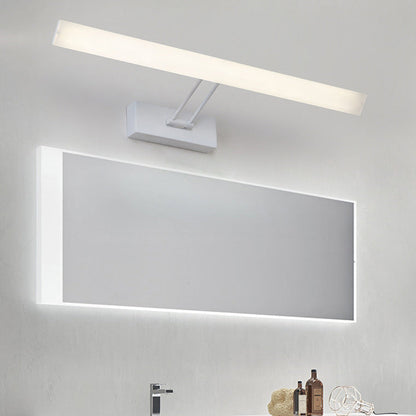 DecorBites™ Modern Rectangular Wall Light - Black/White - 16.5"/20.5" W LED Acrylic Vanity Lighting - Warm/White for Bathroom