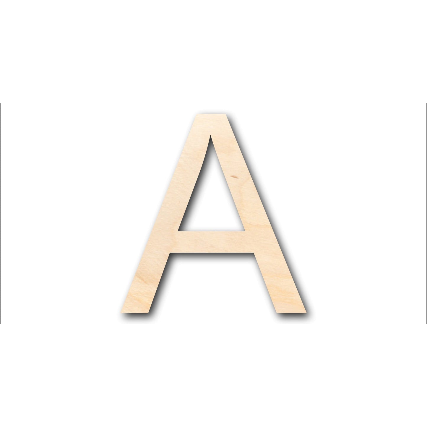 Unfinished Wood Arial Letter A Shape - Craft - up to 46" DIY