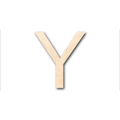 Unfinished Wood Arial Letter Y Shape - Craft - up to 46" DIY