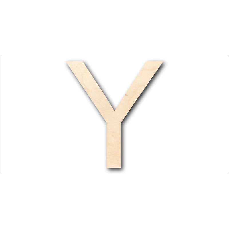Unfinished Wood Arial Letter Y Shape - Craft - up to 46" DIY