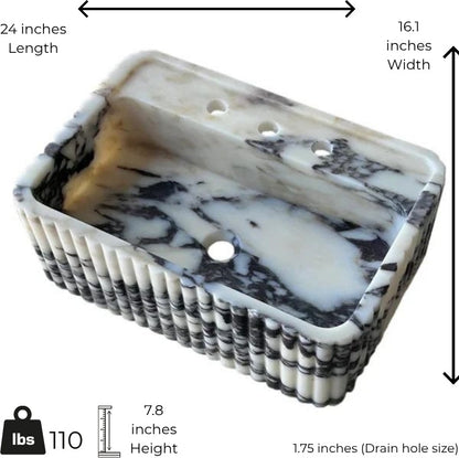 Calacatta Viola Marble Sink