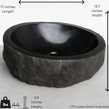 Rustic Handcrafted Marble Sink