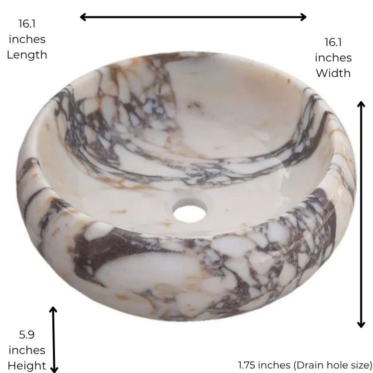 Calacatta Viola Marble Sink