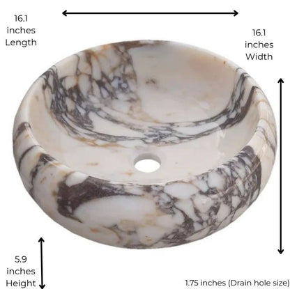 Calacatta Viola Marble Sink