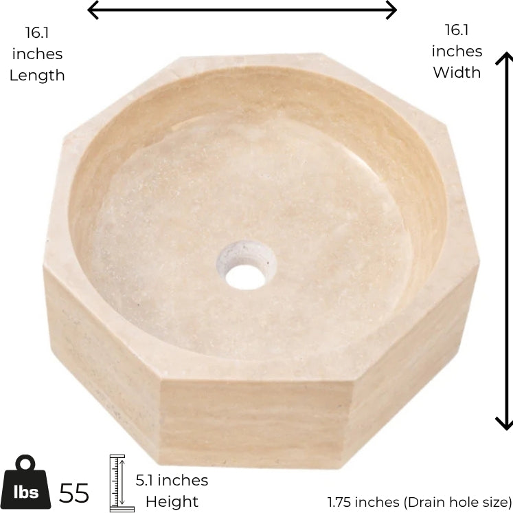 Light Beige Marble Sink