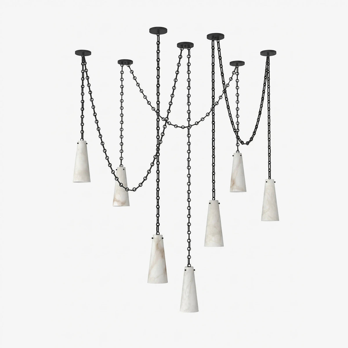 Romilly Alabaster Chain Chandelier