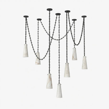Romilly Alabaster Chain Chandelier