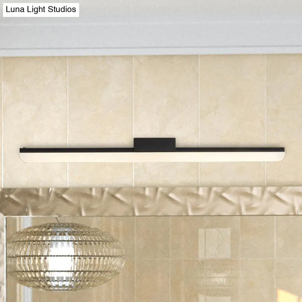 DecorBites™ 16"/20" Ultra-Thin Acrylic LED Wall Light Sconce - Modern Style, Black or White Finish, Warm or White Light