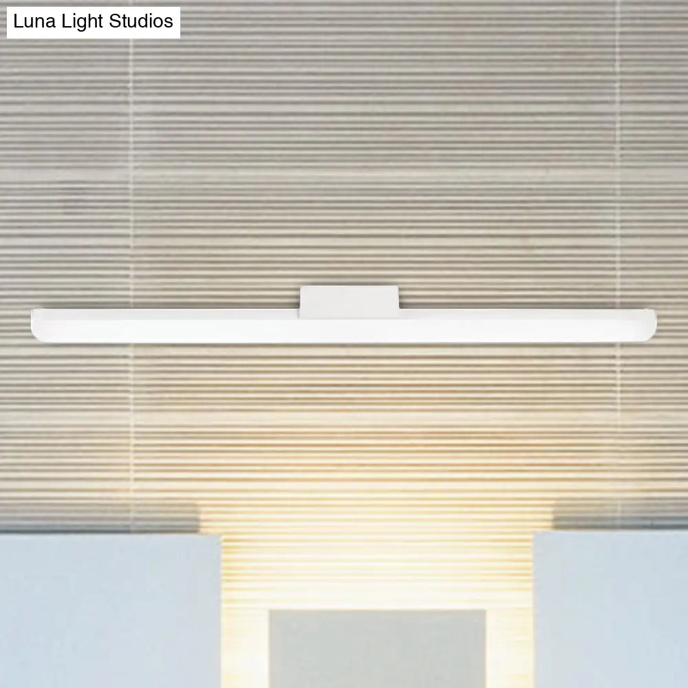 DecorBites™ 16"/20" Ultra-Thin Acrylic LED Wall Light Sconce - Modern Style, Black or White Finish, Warm or White Light
