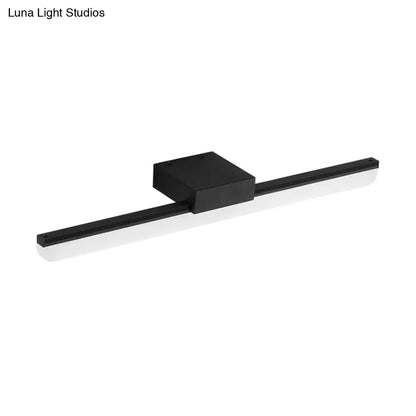 DecorBites™ 16"/20" Ultra-Thin Acrylic LED Wall Light Sconce - Modern Style, Black or White Finish, Warm or White Light