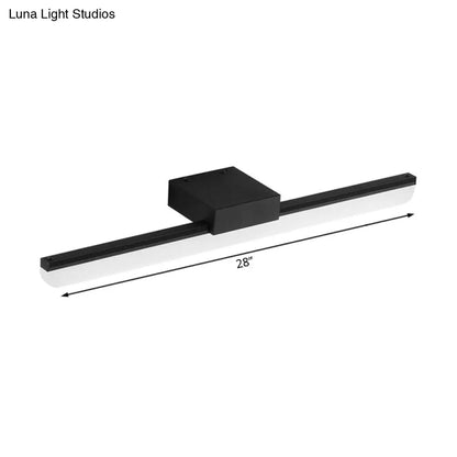 DecorBites™ 16"/20" Ultra-Thin Acrylic LED Wall Light Sconce - Modern Style, Black or White Finish, Warm or White Light