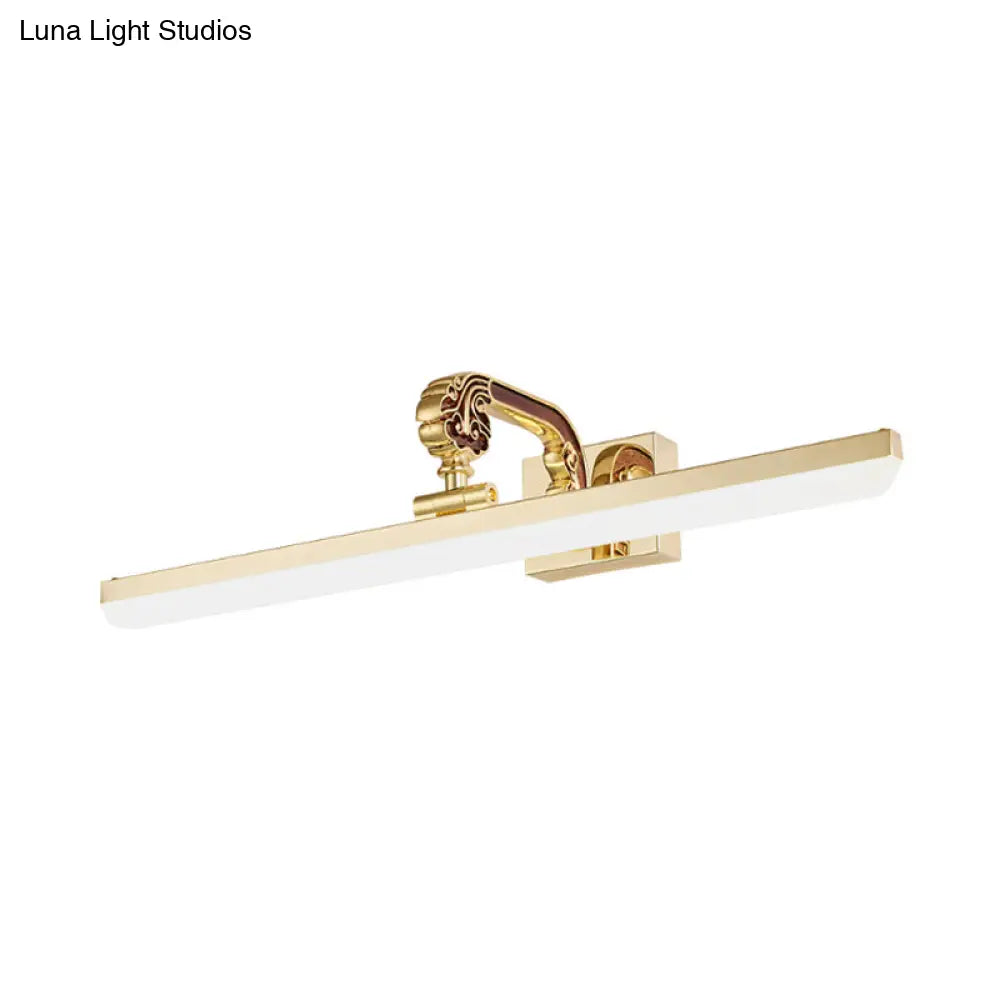 DecorBites™ 16"/21.5" Modern LED Vanity Lighting - Ultra-Thin Golden Metal & Acrylic Wall Mounted Light