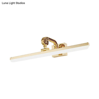 DecorBites™ 16"/21.5" Modern LED Vanity Lighting - Ultra-Thin Golden Metal & Acrylic Wall Mounted Light