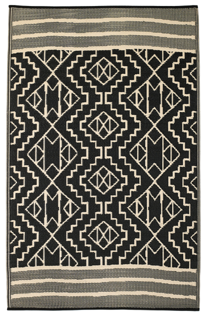 Kilimanjaro - Black Outdoor Rug for Patio FINAL SALE