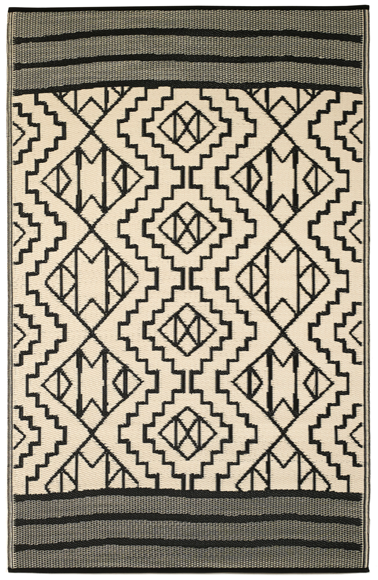 Kilimanjaro - Black Outdoor Rug for Patio FINAL SALE