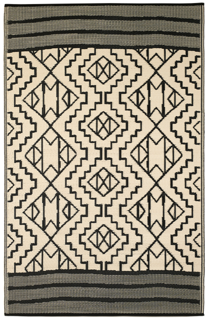 Kilimanjaro - Black Outdoor Rug for Patio FINAL SALE
