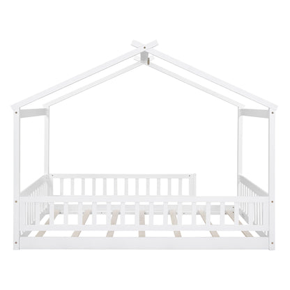 Bed House Bed Frame With Fence