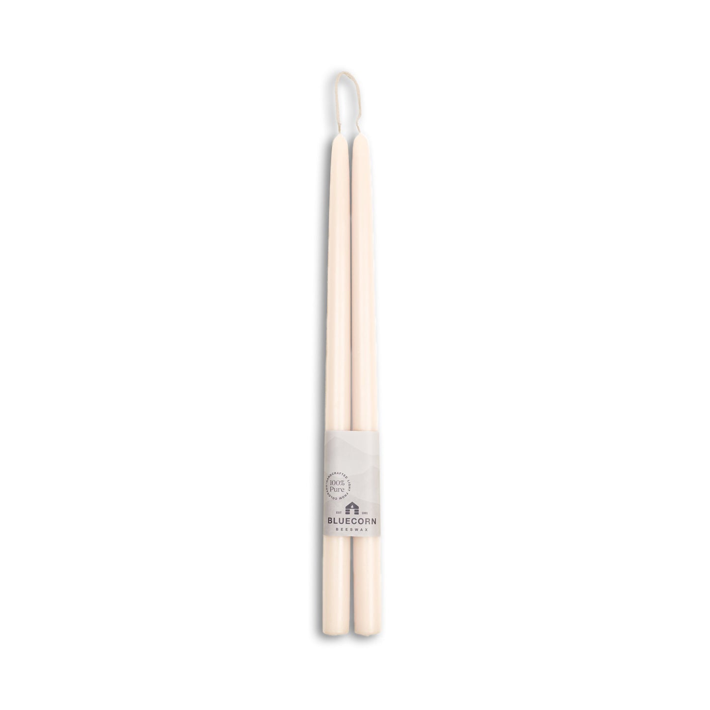 Beeswax Taper Candles - Hand-Dipped - 1 Pair