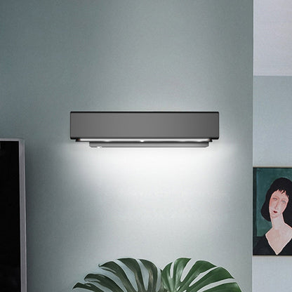 DecorBites™ Rotatable LED Sconce Lamp: Modern Aluminum Wall Mounted Lighting in Warm/White Light - Black/White-Wood Finish