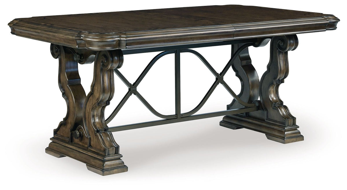 Maylee - Dining Extension Table - Dark Brown