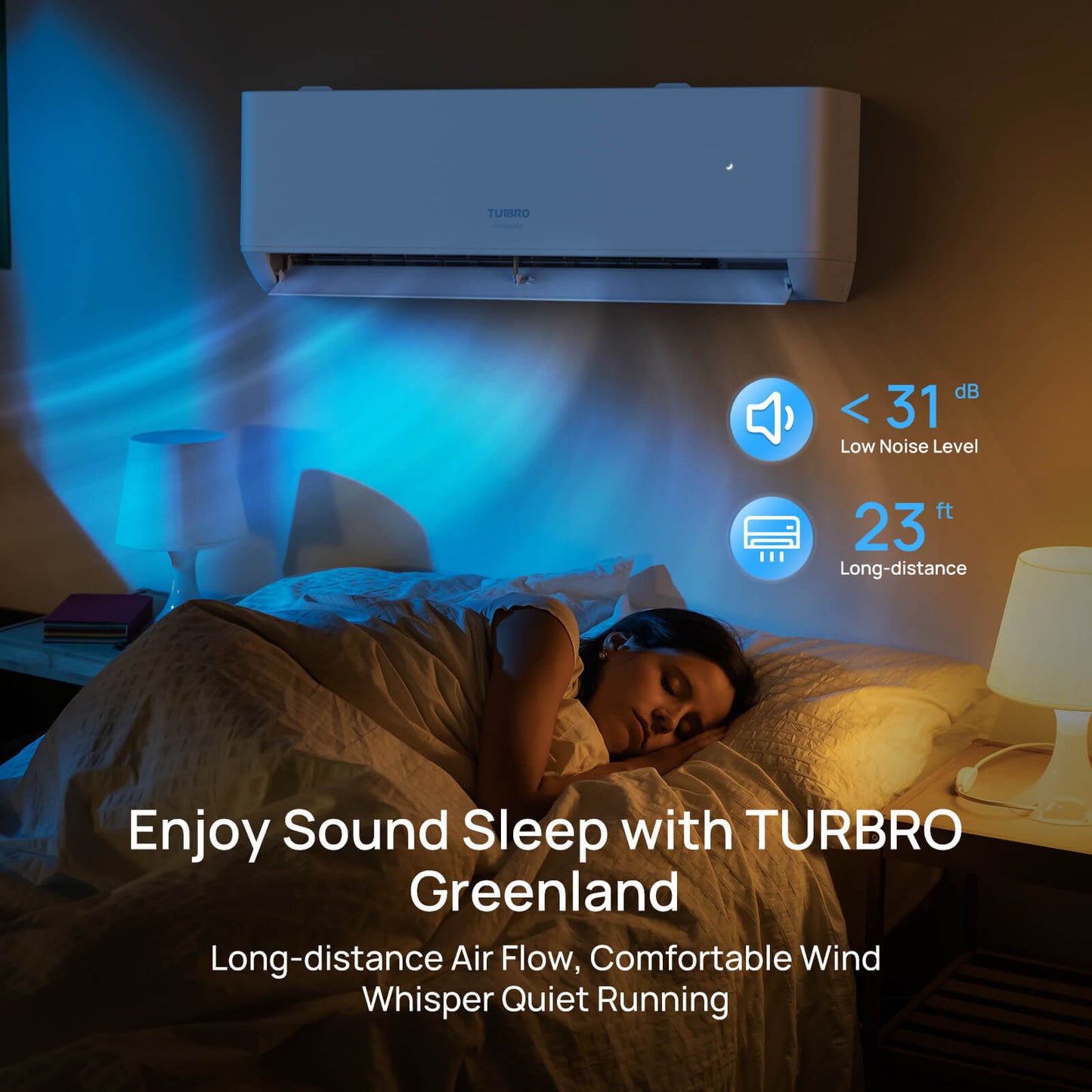 Greenland 18,000 BTU Single Zone Mini Split AC (R454B)