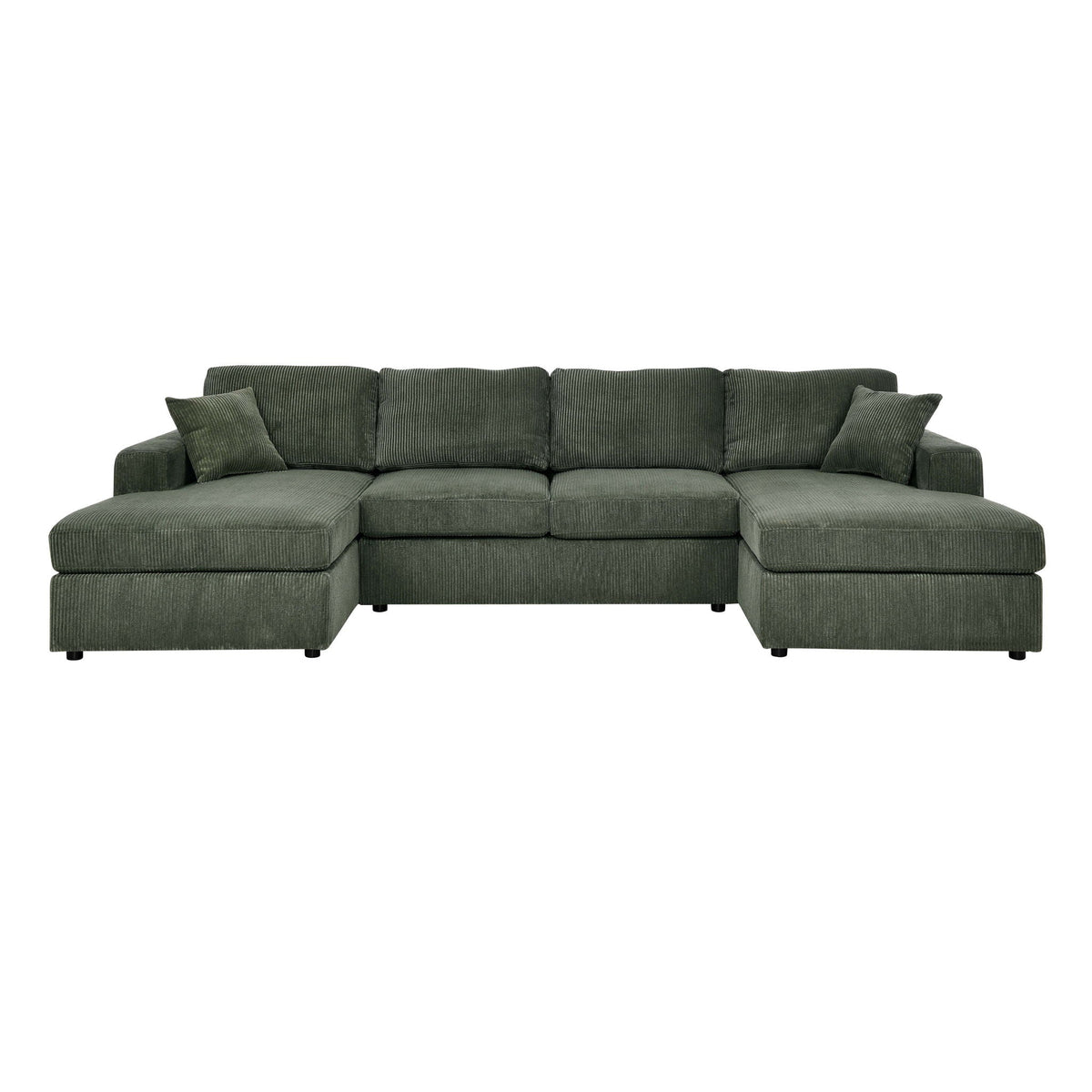 3 Piece Double Chaise Sectional Sofa
