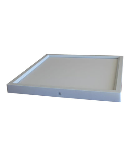 13"W 1-Light Square LED Flush Mount Light Fixture White Acrylic Finish