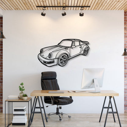 1978 911 SC Perspective Metal Car Wall Art - MT1287