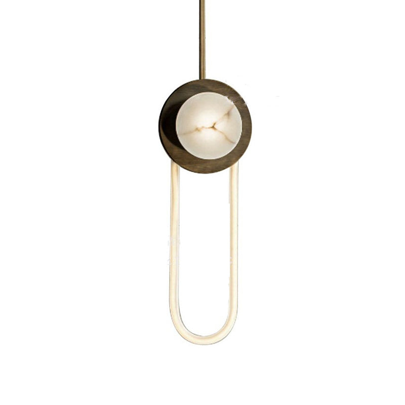 DecorBites™ Stylish Oval Wall Sconce LED Lamp in Black-Gold for Metallic Doorways