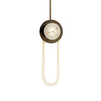 DecorBites™ Stylish Oval Wall Sconce LED Lamp in Black-Gold for Metallic Doorways