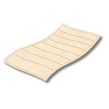 Unfinished Wood Etched Beach Towel Shape | Paint By Line Crafts | up to 30" DIY