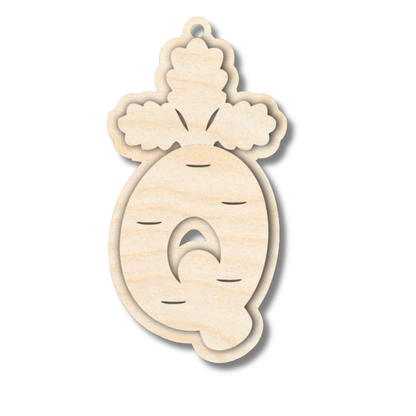 Unfinished Wood Layered Letter Carrot Tags | A-Z | 3 Piece | 6" Tall | 1/8" Wood | Wood Craft DIY