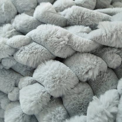 Fluffy Faux Fur Couch Cover Plush Sofa Throw, Warm & Stylish Sofa Protector