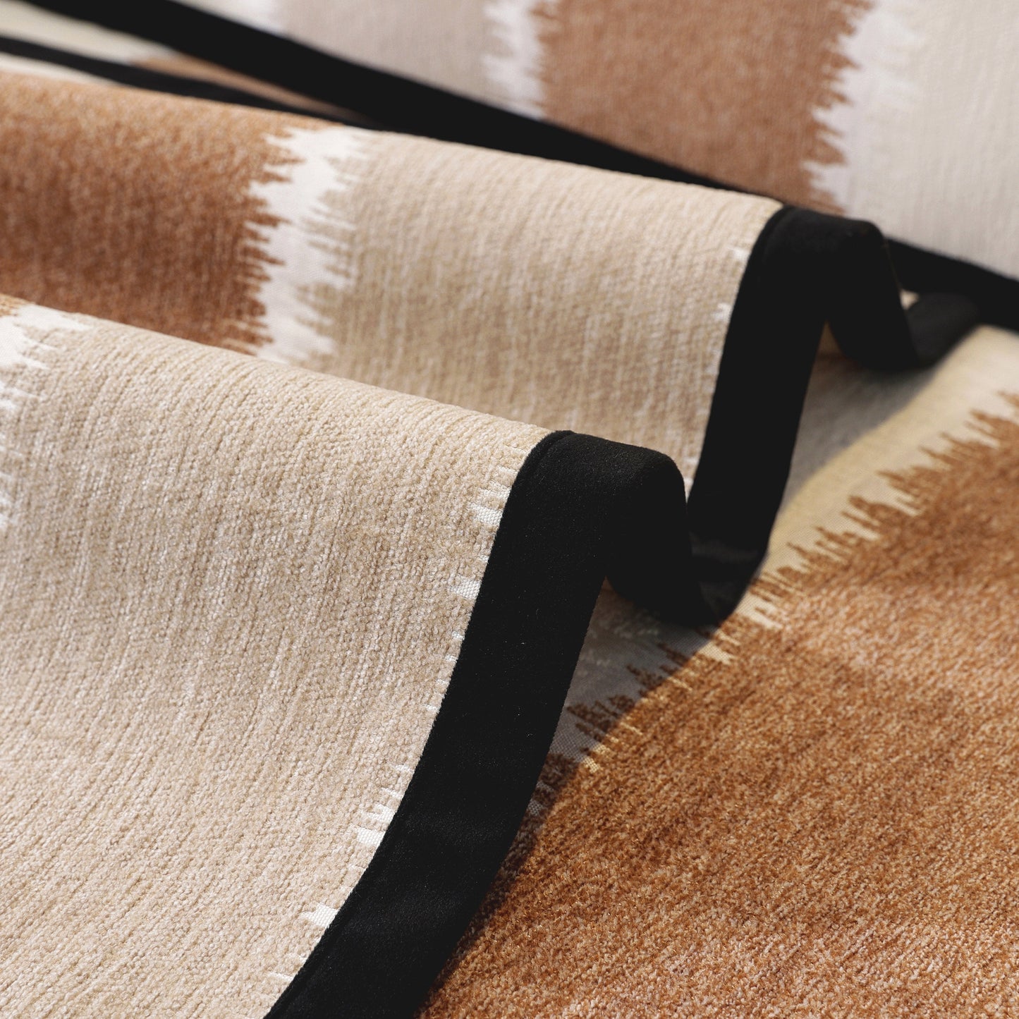 Striped Colorblock Non-Slip Sectional Couch Covers, Chenille Sofa Protector Cover