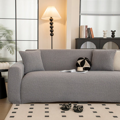Stretch Plush Fitted Couch Slipcover Furniture Protector for 1/2/3/4/5 Cushion Couch