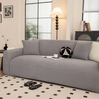 Stretch Plush Fitted Couch Slipcover Furniture Protector for 1/2/3/4/5 Cushion Couch