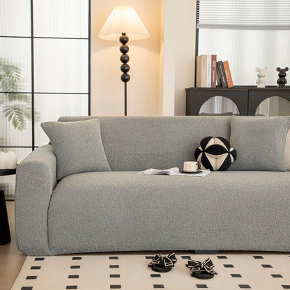 Stretch Plush Fitted Couch Slipcover Furniture Protector for 1/2/3/4/5 Cushion Couch